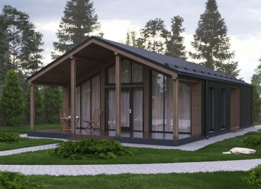 Проект каркасного дома К 1-83